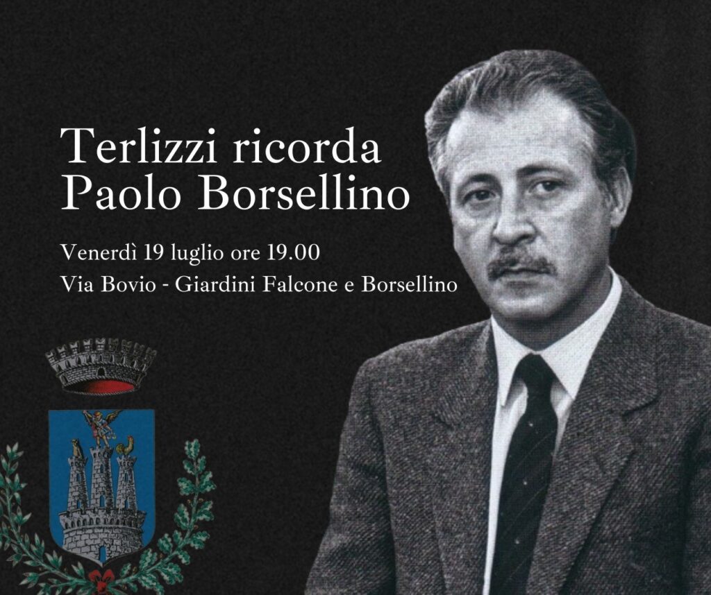 32º Anniversario della strage di Via D'Amelio. Cerimonia di commemorazione del Comune di Terlizzi
