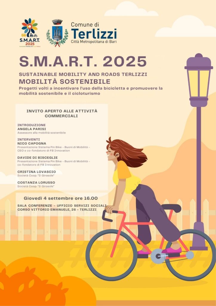 Presentazione del progetto S.M.A.R.T. 2025 - Sustainable Mobility and Roads Terlizzi