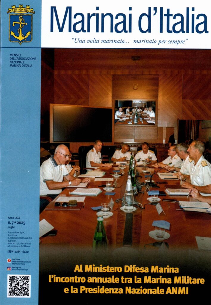 Il Sindaco di Terlizzi visita la Nave Amerigo Vespucci. L'evento riportato sulle pagine del giornale Marinai d' Italia n. 7 del 2025